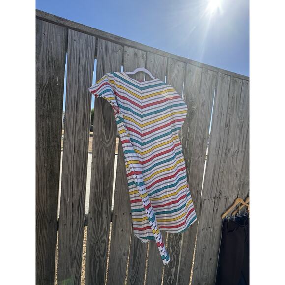 1970s Loungewear Loungecrest Size 44 Retro Stripes Pockets - Picture 2 of 9